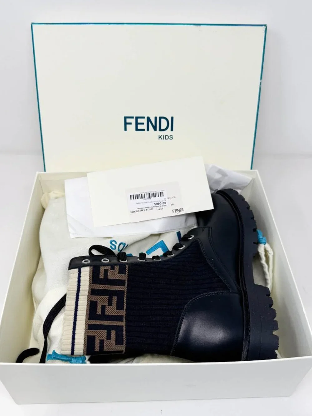Fendi Kids Bike Boots